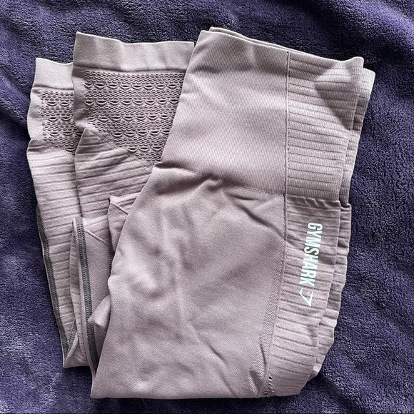Gymshark Pants - Gymshark Purple Seamless Leggings M